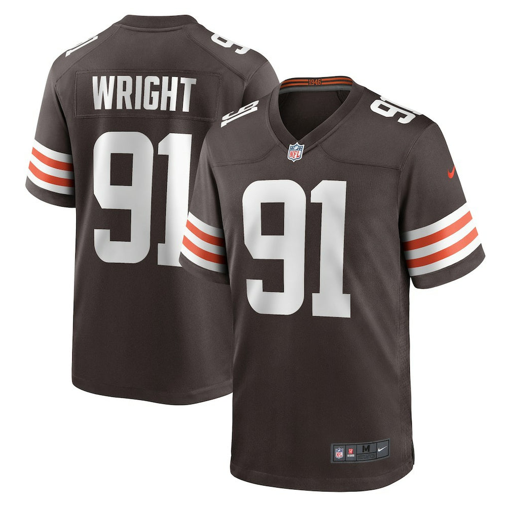 Alex Wright Cleveland Browns Team Game Jersey - Brown - Nike