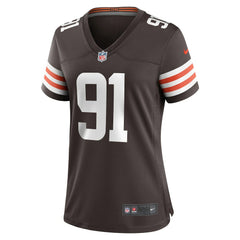 Alex Wright Cleveland Browns Women's Team Game Jersey - Brown - Nike