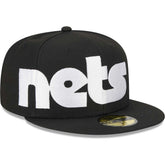 New Era Brooklyn Nets Checkerboard UV 59FIFTY Fitted Hat Black