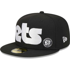 New Era Brooklyn Nets Checkerboard UV 59FIFTY Fitted Hat Black