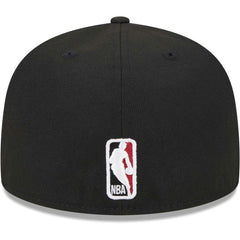 New Era Miami Heat Checkerboard UV 59FIFTY Fitted Hat Black
