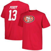 Brock Purdy San Francisco 49ers Big & Tall Player Name & Number T-Shirt - Scarlet - Fanatics