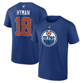 Zach Hyman Edmonton Oilers Fanatics Authentic Stack Name & Number T-Shirt - Blue | Fanatics on sale