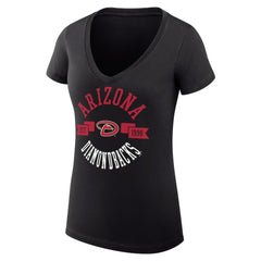 Arizona Diamondbacks G-III 4Her by Carl Banks Women's Super-Slim Fit Lightweight City Graphic V-Neck T-Shirt Outlet
