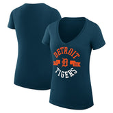 Detroit Tigers G-III 4Her by Carl Banks Women's Super-Slim Fit Lightweight City Graphic V-Neck T-Shirt Near Me