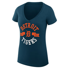 Detroit Tigers G-III 4Her by Carl Banks Women's Super-Slim Fit Lightweight City Graphic V-Neck T-Shirt Near Me