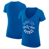 Kansas City Royals G-III 4Her by Carl Banks Women's Super-Slim Fit Lightweight City Graphic V-Neck T-Shirt for sale