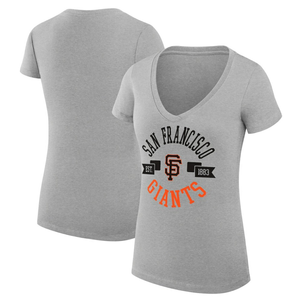 San Francisco Giants G-III 4Her by Carl Banks Women's Super-Slim Fit Lightweight City Graphic V-Neck T-Shirt Discount