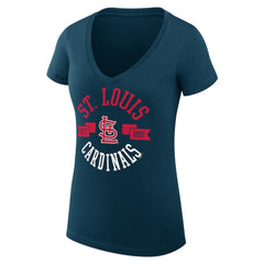 St. Louis Cardinals G-III 4Her by Carl Banks Women's Super-Slim Fit Lightweight City Graphic V-Neck T-Shirt Online