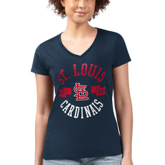 St. Louis Cardinals G-III 4Her by Carl Banks Women's Super-Slim Fit Lightweight City Graphic V-Neck T-Shirt Online