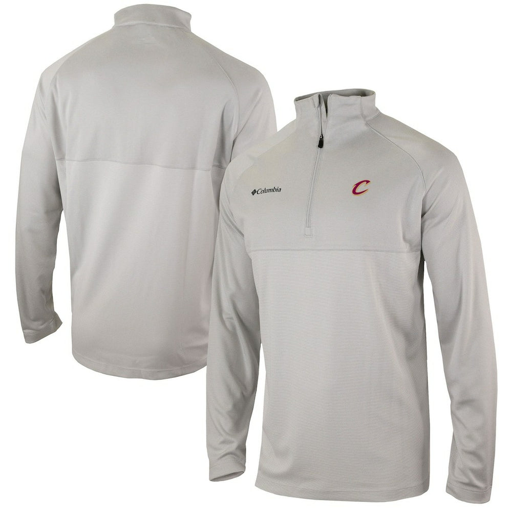 Columbia Cleveland Cavaliers Omni-Wick Rockin' It Quarter-Zip Pullover Top Heather Gray