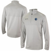 Columbia Minnesota Timberwolves Omni-Wick Rockin' It Quarter-Zip Pullover Top Heather Gray