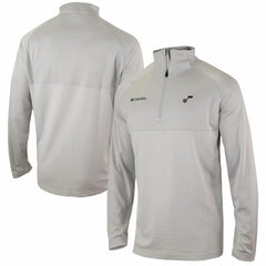 Columbia Utah Jazz Omni-Wick Rockin' It Quarter-Zip Pullover Top Heather Gray
