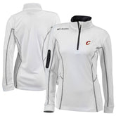 Columbia Cleveland Cavaliers Women's Omni-Wick Shotgun Quarter-Zip Pullover Top White