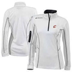 Columbia Cleveland Cavaliers Women's Omni-Wick Shotgun Quarter-Zip Pullover Top White