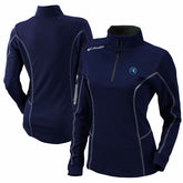 Columbia Minnesota Timberwolves Women's Omni-Wick Shotgun Quarter-Zip Pullover Top Navy