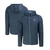 Atlanta Braves Cutter & Buck Stars & Stripes Mainsail Sweater-Knit Full-Zip Hoodie Outlet