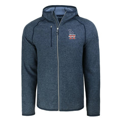 Los Angeles Dodgers Cutter & Buck Stars & Stripes Mainsail Sweater-Knit Full-Zip Hoodie Online