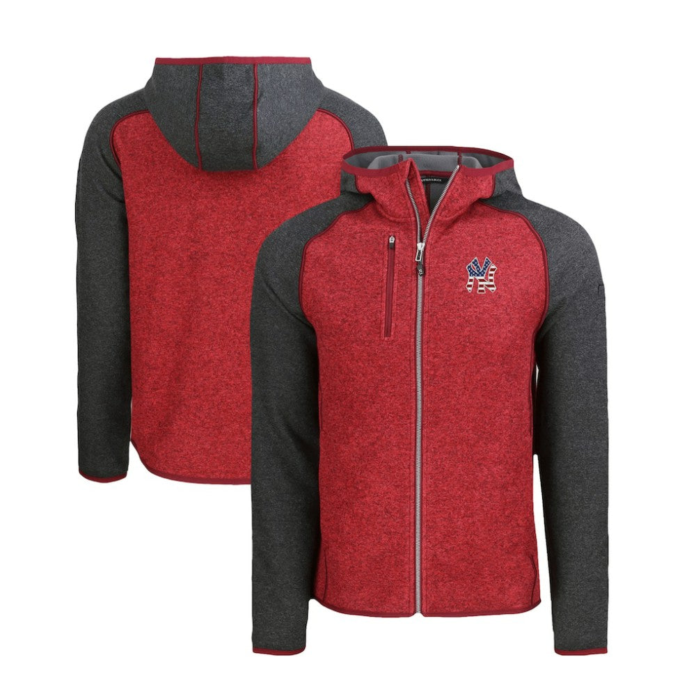 New York Yankees Cutter & Buck Stars & Stripes Mainsail Sweater-Knit Full-Zip Hoodie Sale