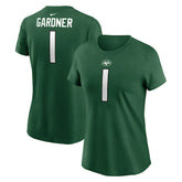 Sauce Gardner New York Jets Women's Player Name & Number T-Shirt - Green - Nike