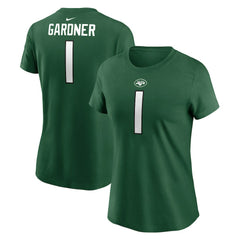 Sauce Gardner New York Jets Women's Player Name & Number T-Shirt - Green - Nike