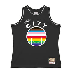 Mitchell & Ness Golden State Warriors Hardwood Classic Pride Jersey Black