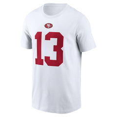 Brock Purdy San Francisco 49ers Player Name & Number T-Shirt - White - Nike