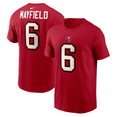 Baker Mayfield Tampa Bay Buccaneers Player Name & Number T-Shirt - Red - Nike