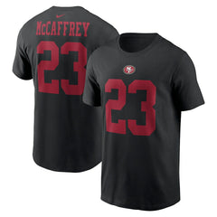 Christian McCaffrey San Francisco 49ers Player Name & Number T-Shirt - Black - Nike