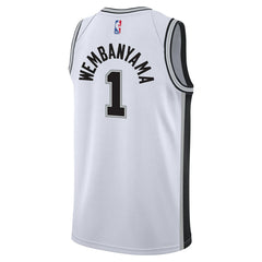 Nike Victor Wembanyama San Antonio Spurs Youth Swingman Jersey Association Edition White