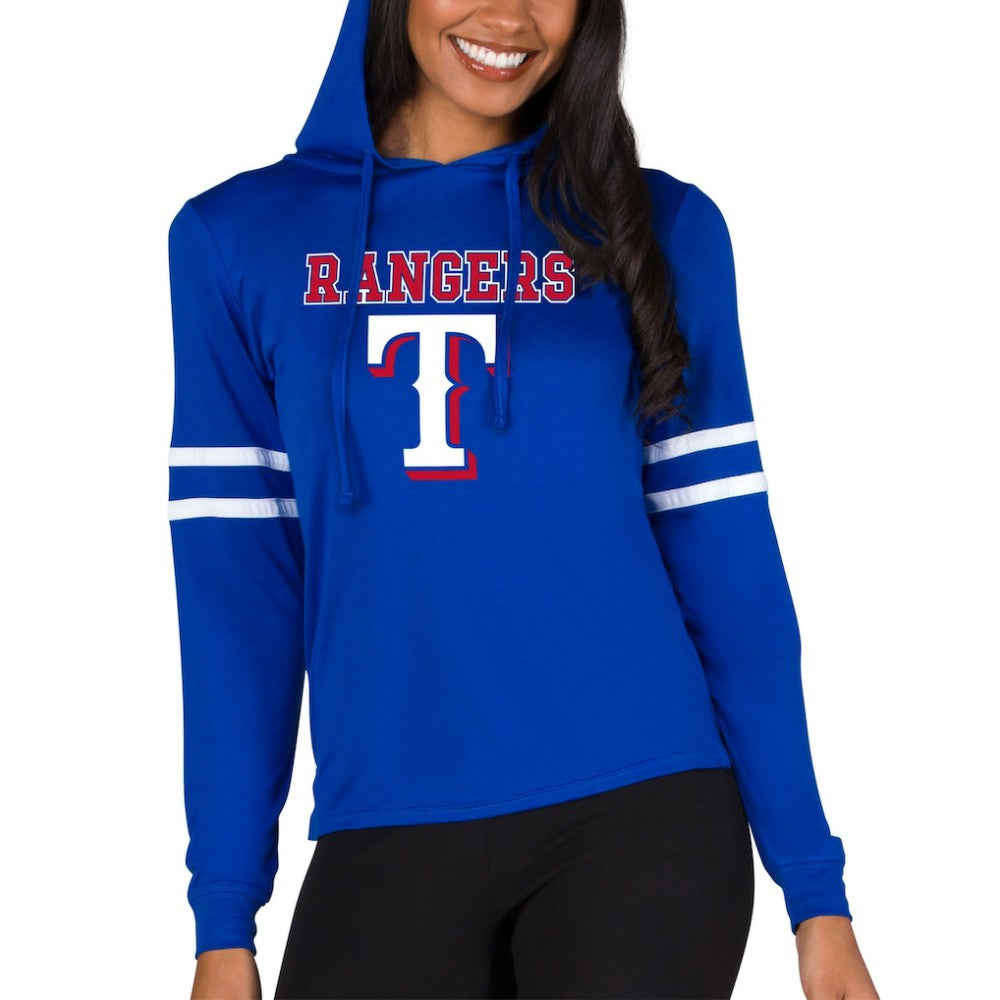 Texas Rangers Concepts Sport Women's Marathon Lightweight Lounge Pullover Hoodie Discount