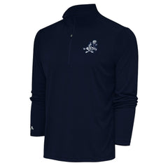 Dallas Cowboys Adult Throwback Logo Tribute Quarter-Zip Pullover - Navy - NFL