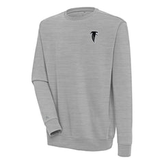 Atlanta Falcons Adult Throwback Logo Victory Pullover Sweatshirt - Heather Gray - NFL
