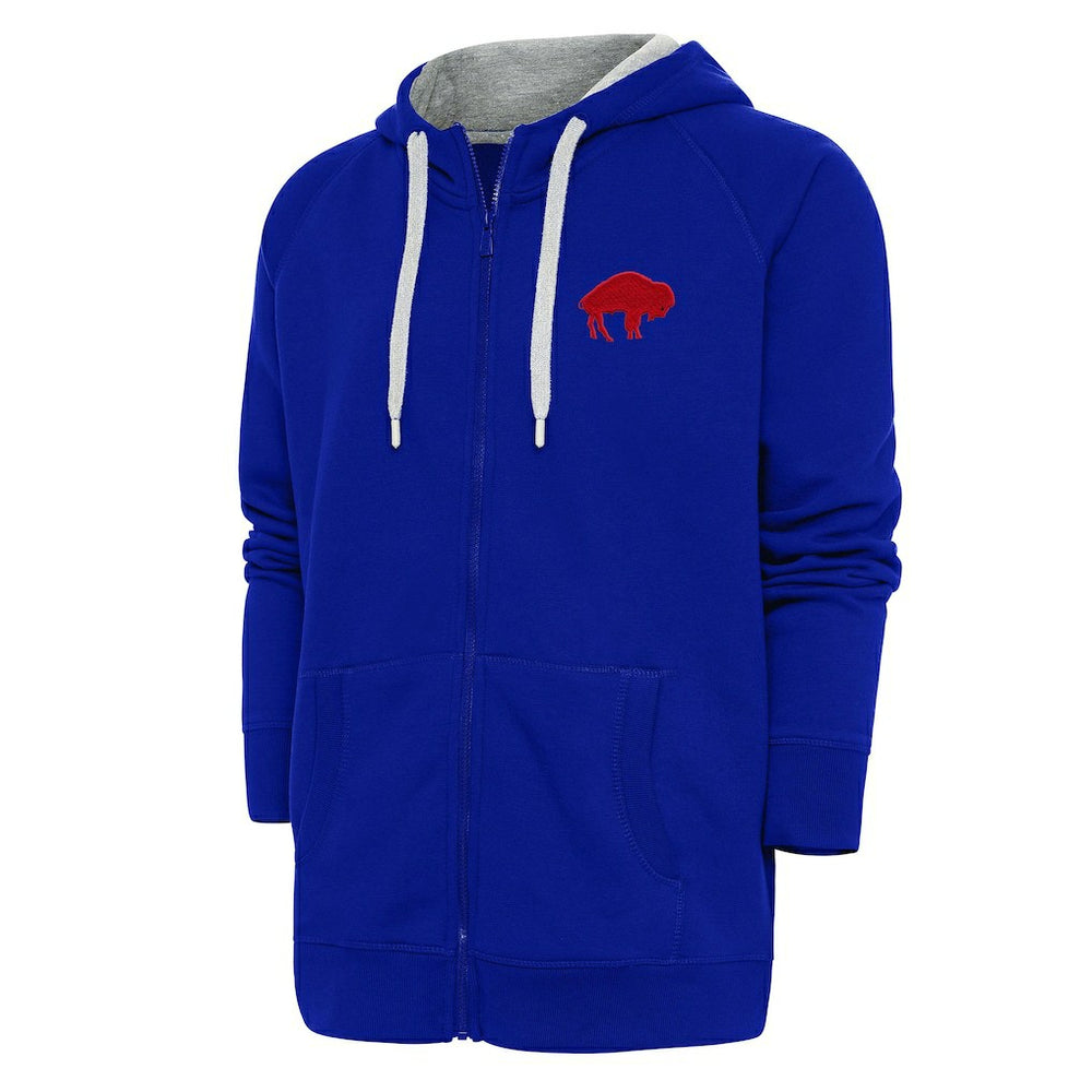 Buffalo Bills Adult Throwback Logo Victory Full-Zip Hoodie - Royal - NFL