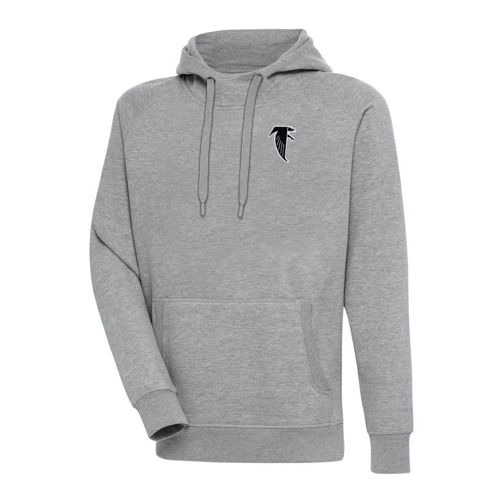 Atlanta Falcons Adult Throwback Logo Victory Pullover Hoodie - Heather Gray - NFL