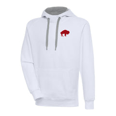 Buffalo Bills Adult Throwback Logo Victory Pullover Hoodie - White - NFL