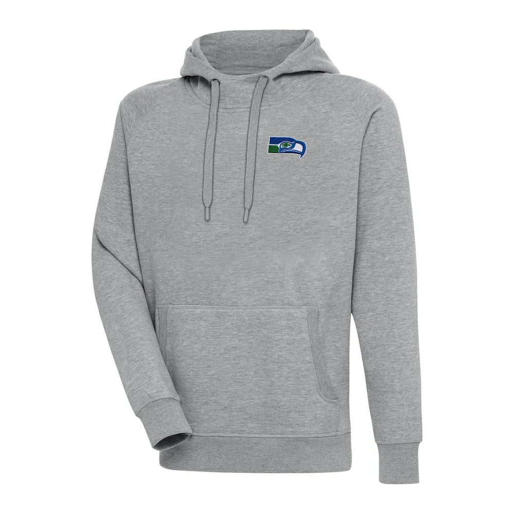 Seattle Seahawks Adult Throwback Logo Victory Pullover Hoodie - Heather Gray - NFL