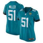 Ventrell Miller Jacksonville Jaguars Women's Game Jersey - Teal - Nike