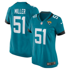 Ventrell Miller Jacksonville Jaguars Women's Game Jersey - Teal - Nike