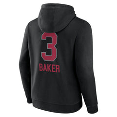 Budda Baker Arizona Cardinals Team Wordmark Player Name & Number Pullover Hoodie - Black - NFL