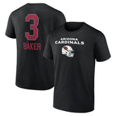 Budda Baker Arizona Cardinals Team Wordmark Player Name & Number T-Shirt - Black - NFL