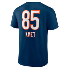 Cole Kmet Chicago Bears Team Wordmark Player Name & Number T-Shirt - Navy - NFL