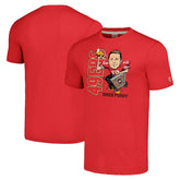 Brock Purdy San Francisco 49ers Homage Unisex Caricature Player Tri-Blend T-Shirt - Scarlet - NFL