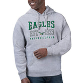 Philadelphia Eagles Starter Unisex Retro Pullover Hoodie - Heather Gray - NFL