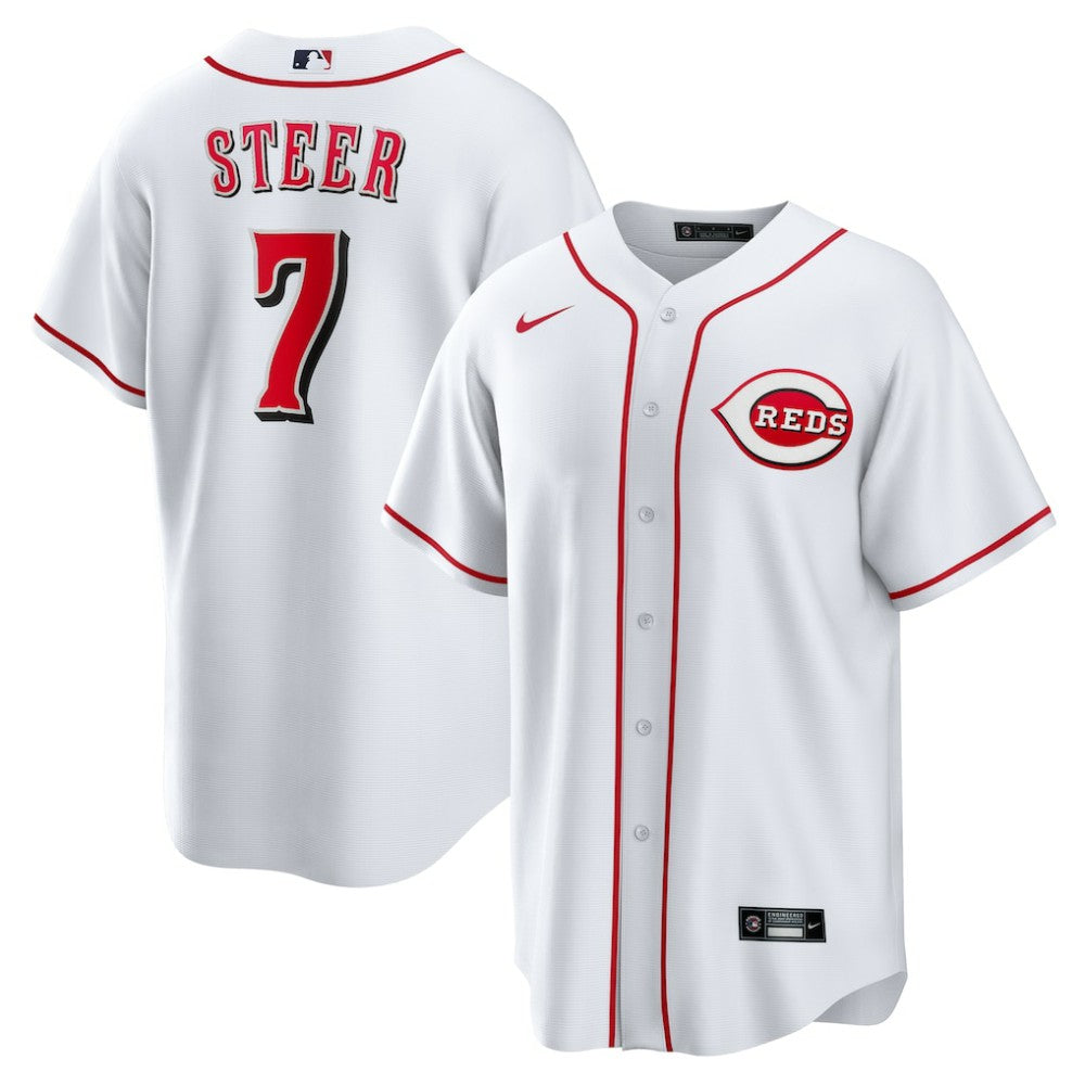 Spencer Steer Cincinnati Reds Nike Home Replica Jersey for sale