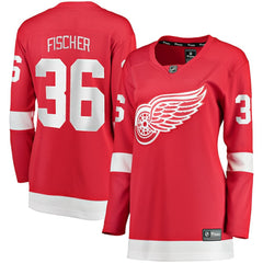 Christian Fischer Detroit Red Wings Fanatics Women's Home Breakaway Player Jersey - Red | Fanatics Clearance