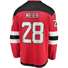 Timo Meier New Jersey Devils Fanatics Home Breakaway Jersey - Red | Fanatics Clearance