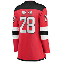 Timo Meier New Jersey Devils Fanatics Women's Home Breakaway Player Jersey - Red | Fanatics Lifestyle