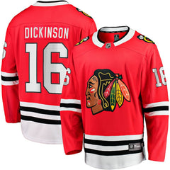 Jason Dickinson Chicago Blackhawks Fanatics Home Breakaway Jersey - Red | Fanatics Lifestyle