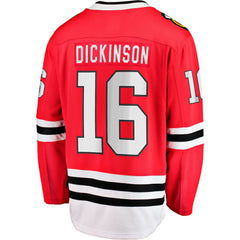 Jason Dickinson Chicago Blackhawks Fanatics Home Breakaway Jersey - Red | Fanatics Lifestyle
